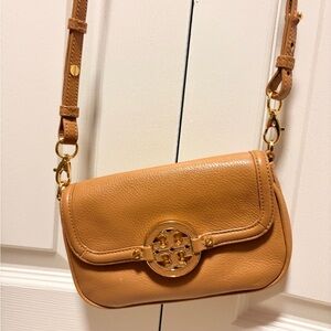 Tory Burch Amanda Tan Leather Crossbody Bag